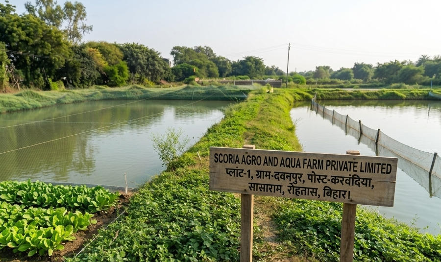 Illustrative green agricultural fields